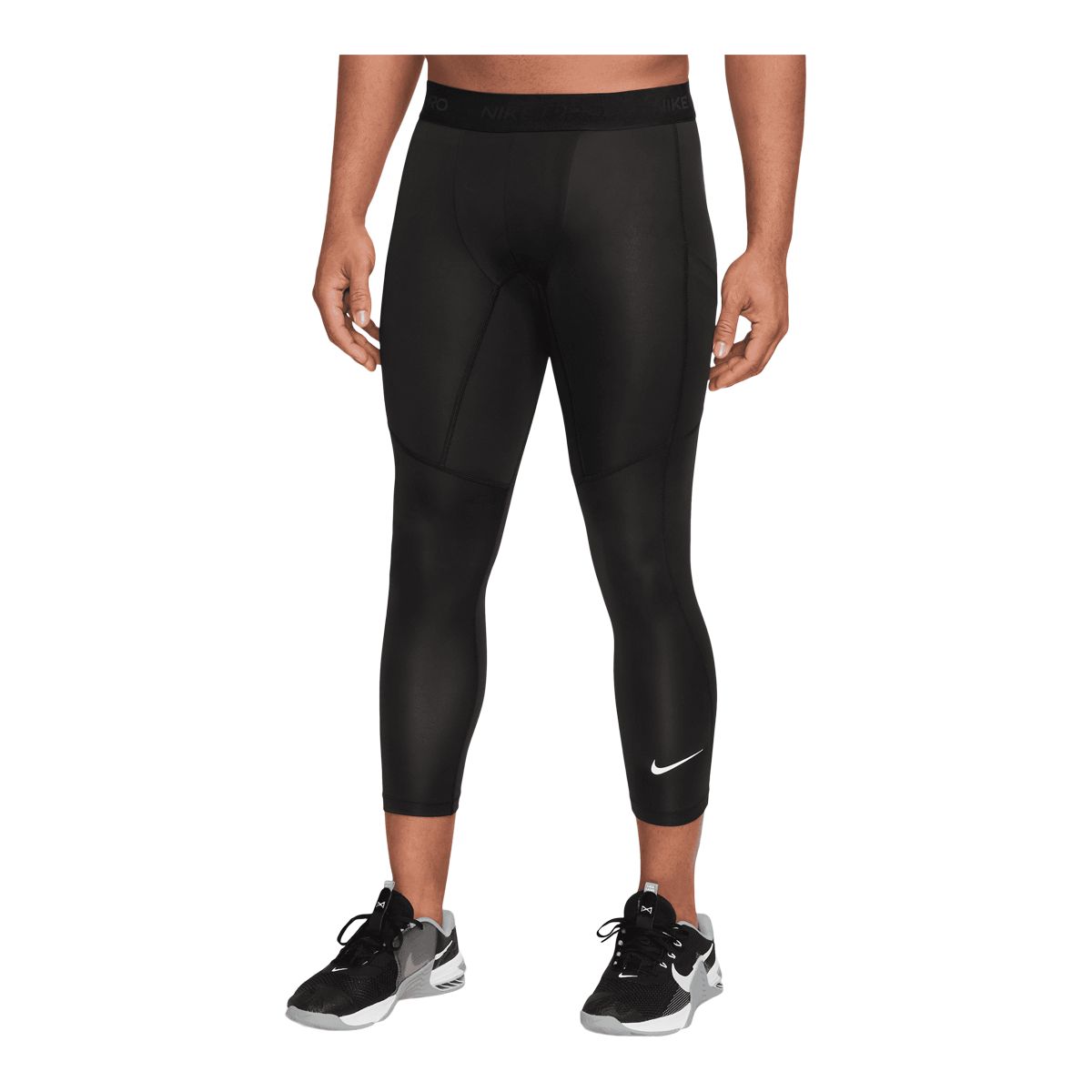 Nike Pro 3/4 Basketball Tights in White for Men