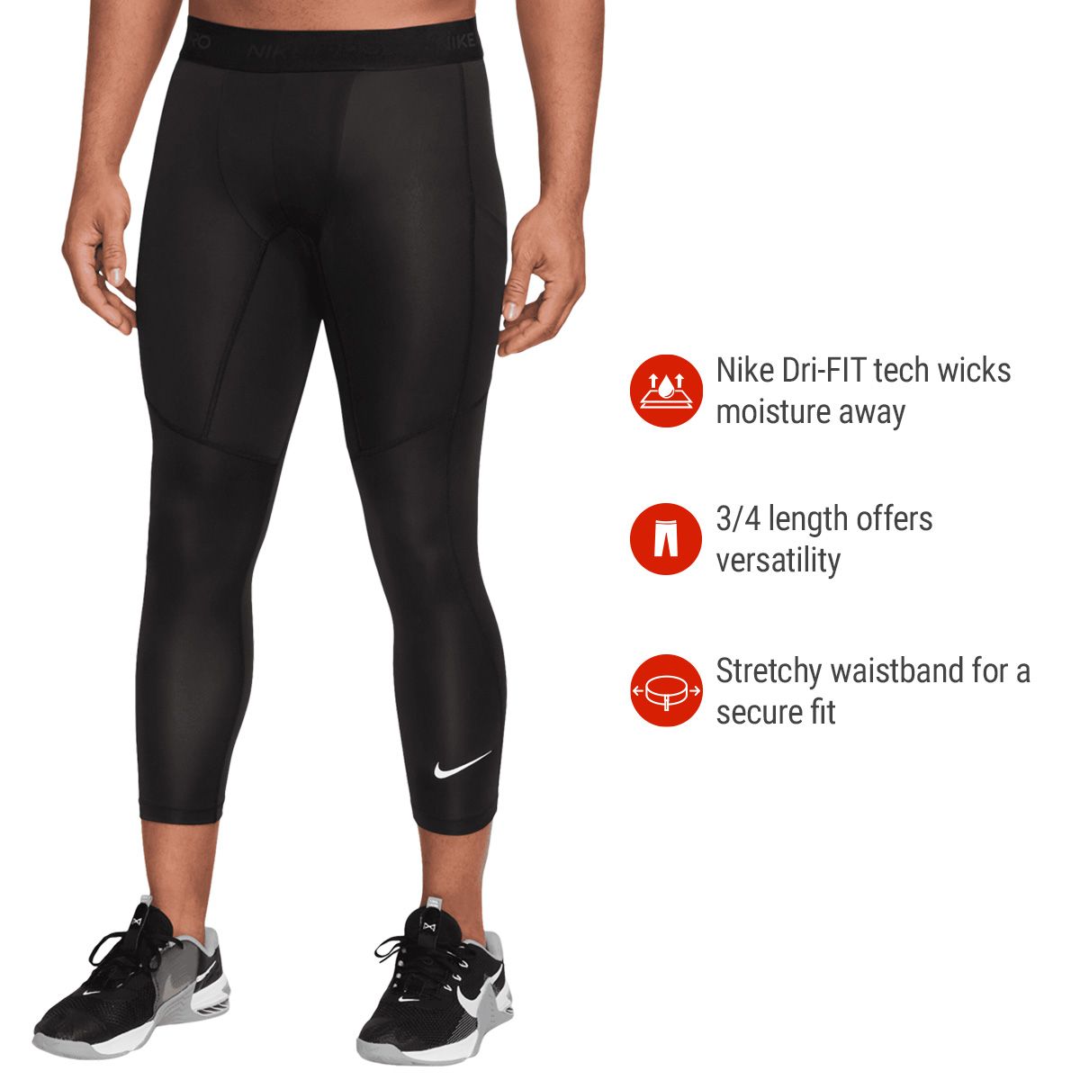 Nike Pro Men's Dri-FIT 3/4-Length Tights