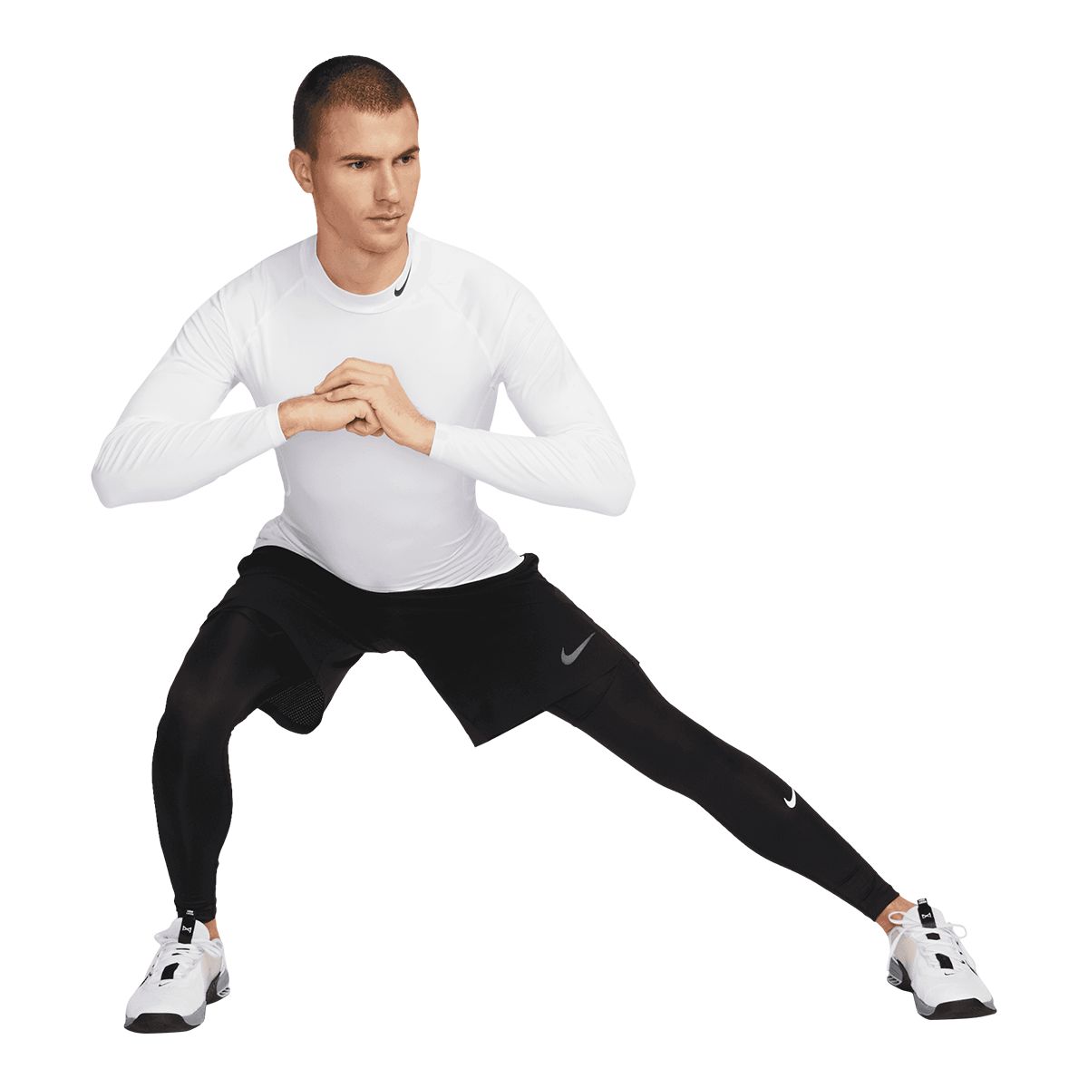 Nike running hot sale tights mens