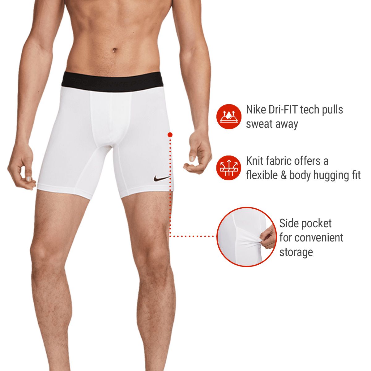 Nike Pro Men's Dri-FIT Slim Shorts - 7"