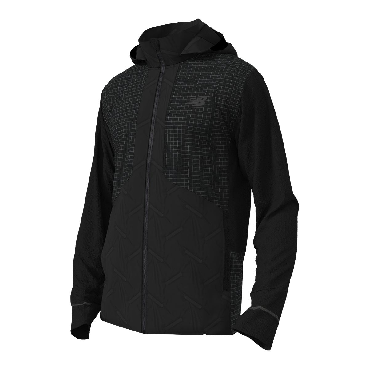 New balance men's sequence hotsell jacket black