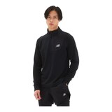 New Balance Men's Heat Grid Half Zip Long Sleeve Top Front_Angled_Left