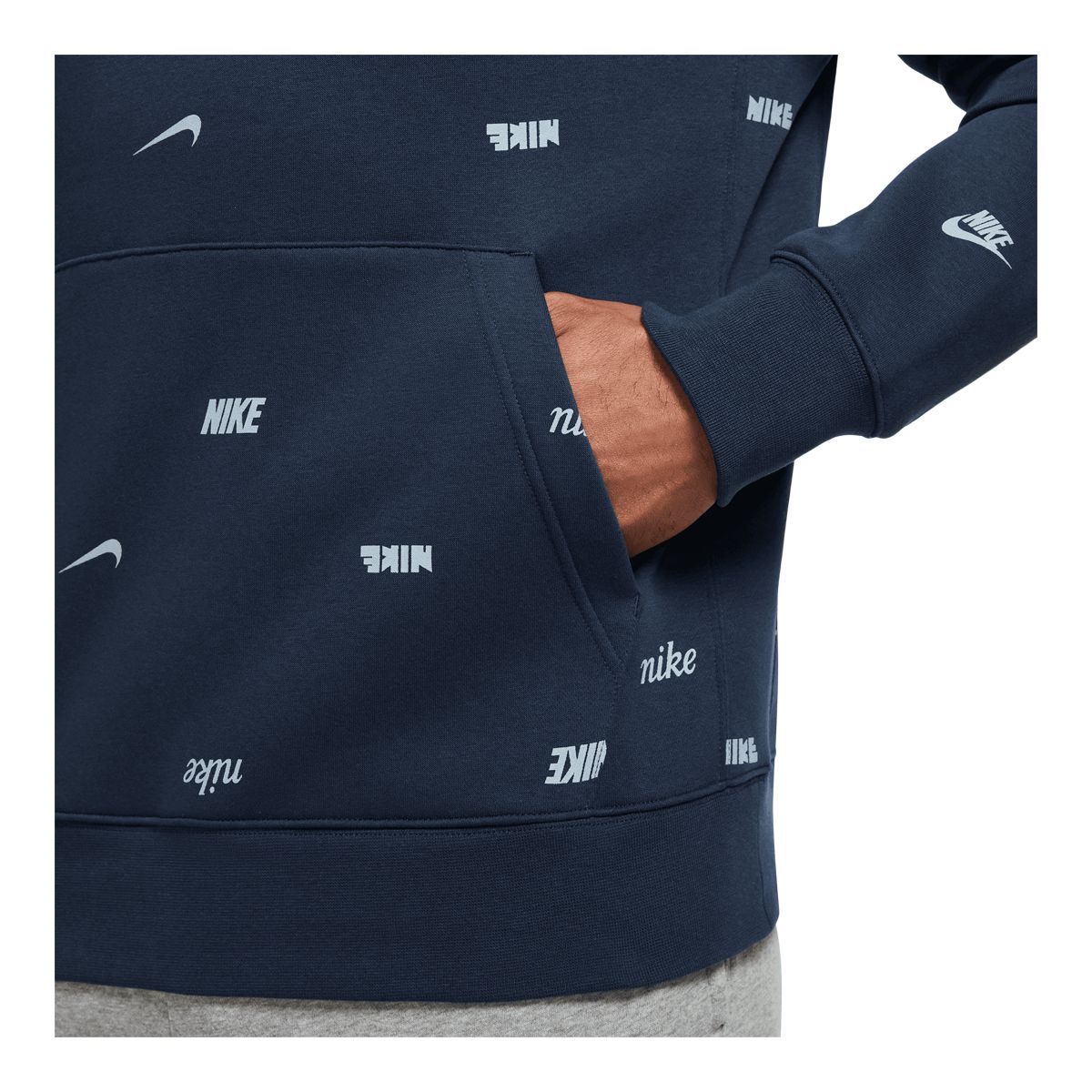 Nike Sportswear Men's Club+ All Over Print Pullover Hoodie