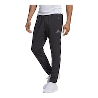 adidas Men's Extended Size Big Logo Training Pants Front_Angled_Left