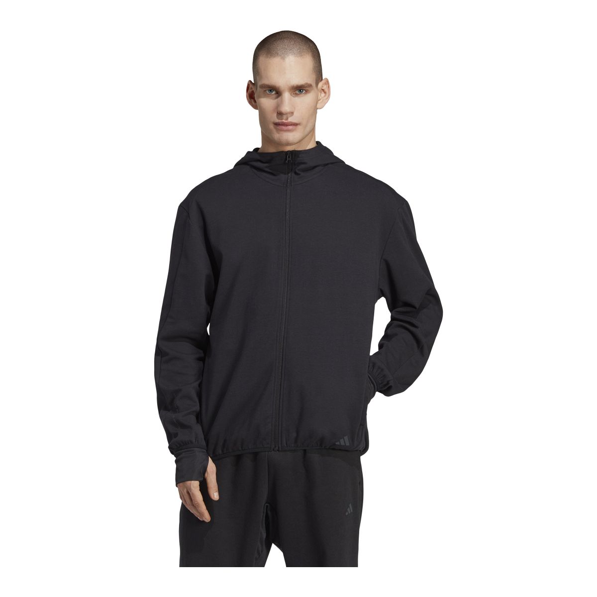 adidas Men's Yoga Base Full Zip Hooded Track Top