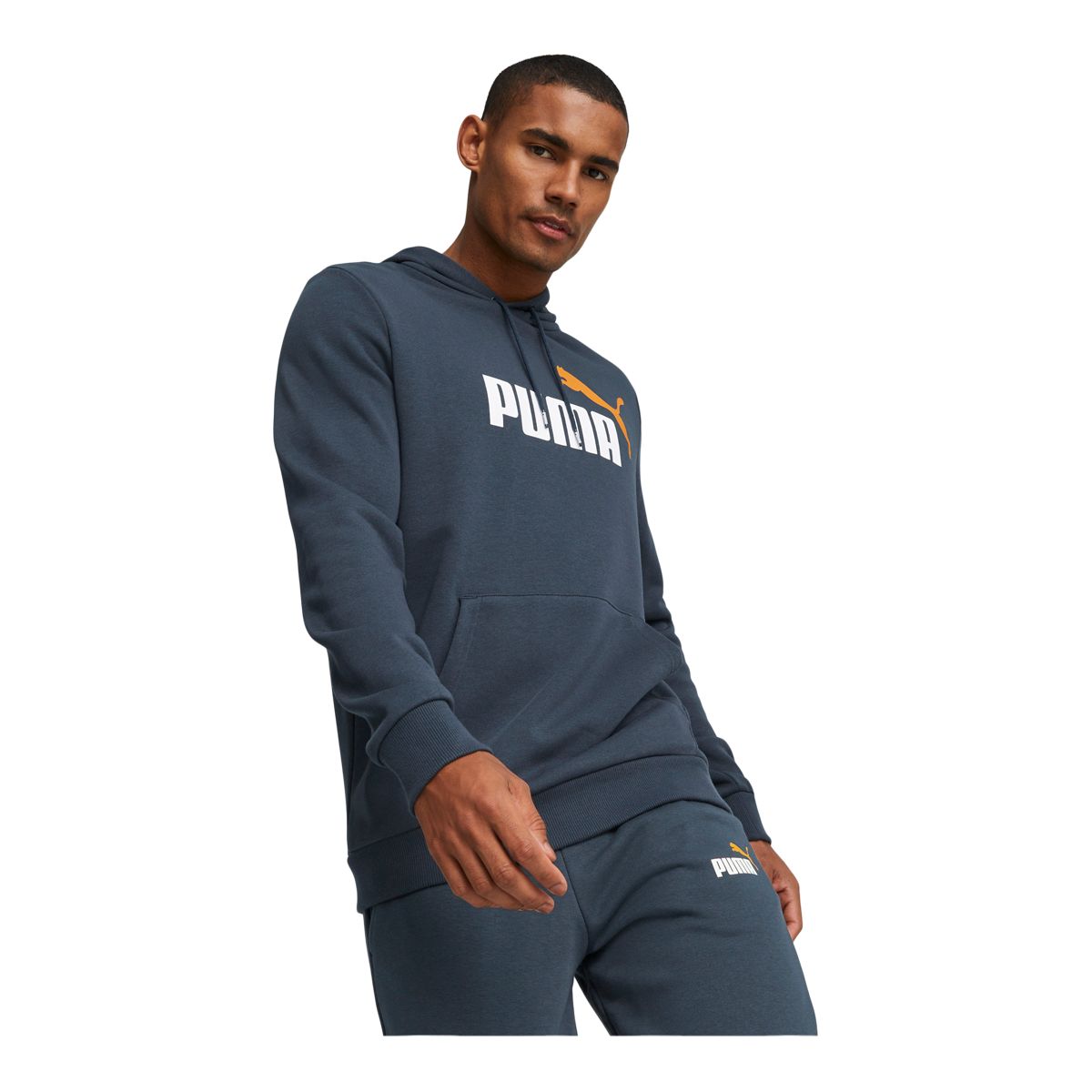 Puma Men's Essentials+ Big Logo Pullover Hoodie