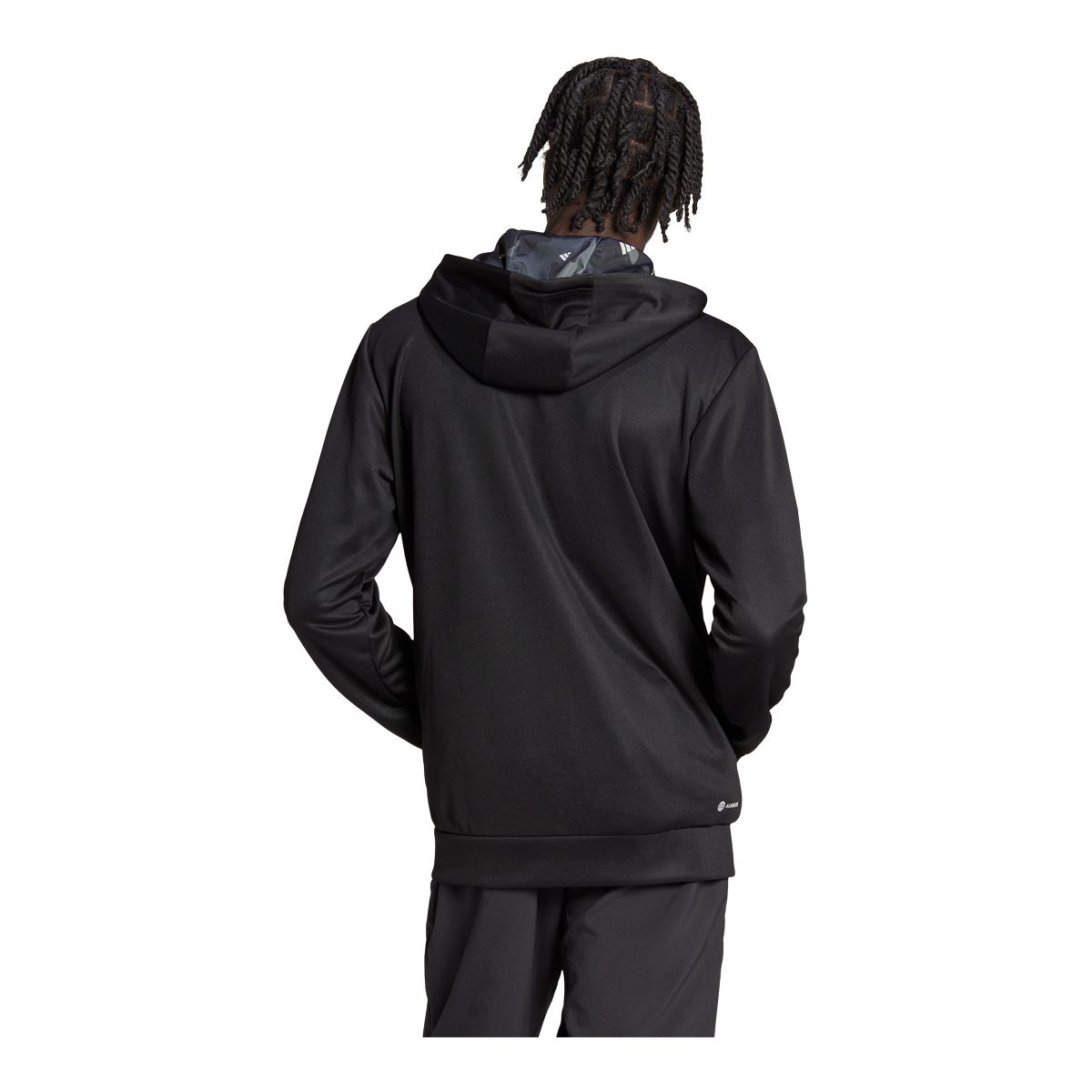adidas Men's Train Essential+ BL Full Zip Hoodie