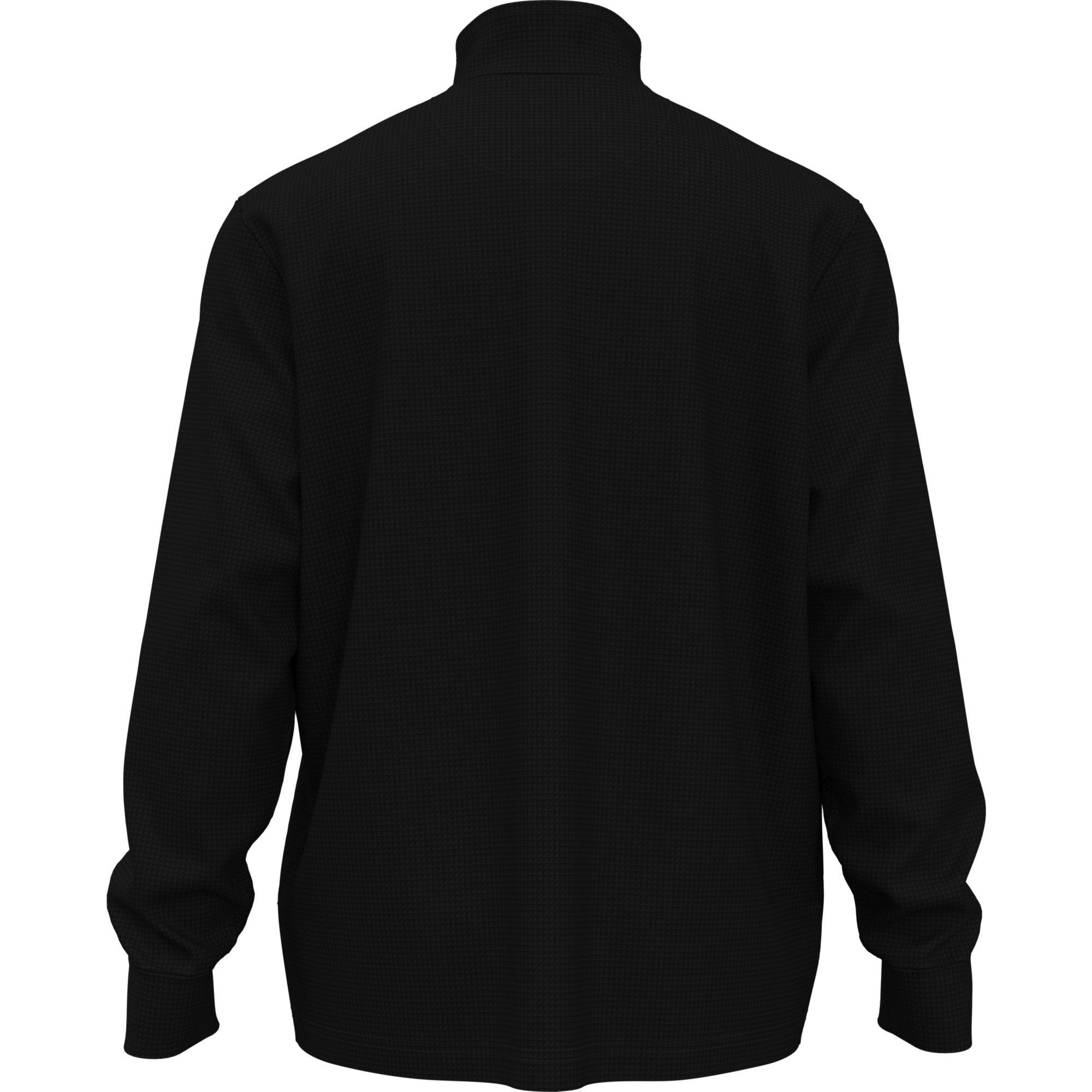 Callaway Men's Waffle 1/4 Zip Long Sleeve Polo T Shirt