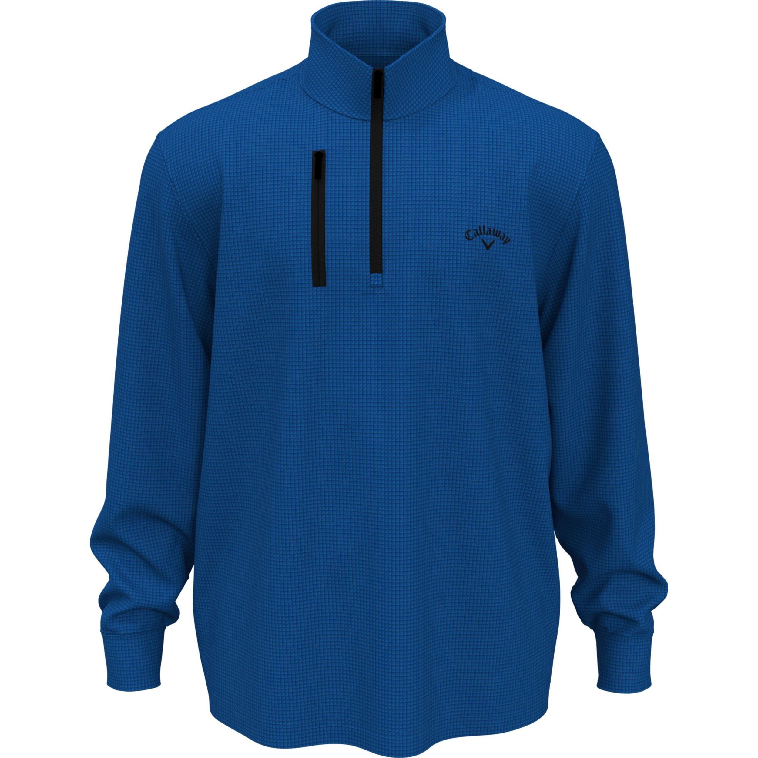 Callaway Men's Waffle 1/4 Zip Long Sleeve Polo T Shirt | SportChek