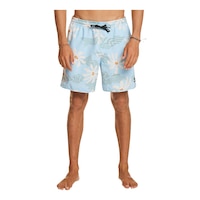 Quiksilver Men's SurfSilk Scallop 17 Inch Volley Shorts Front_Flat