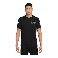 Nike Men's Dri FIT Flash T shirt Front_Flat