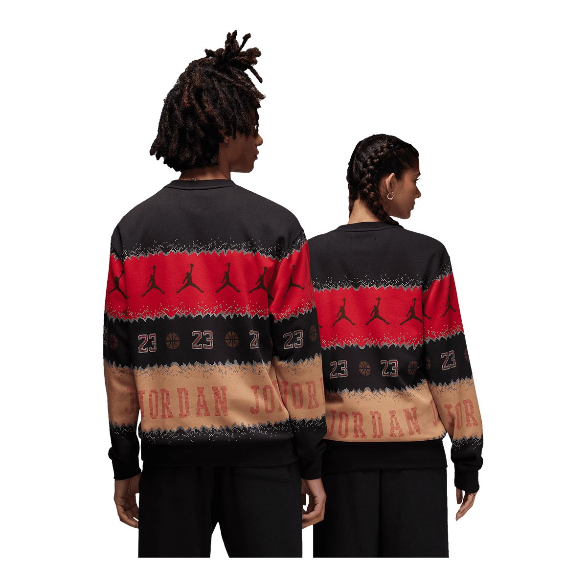 Jordan Men's J Essential Member Holiday Fleece Crew Jacket