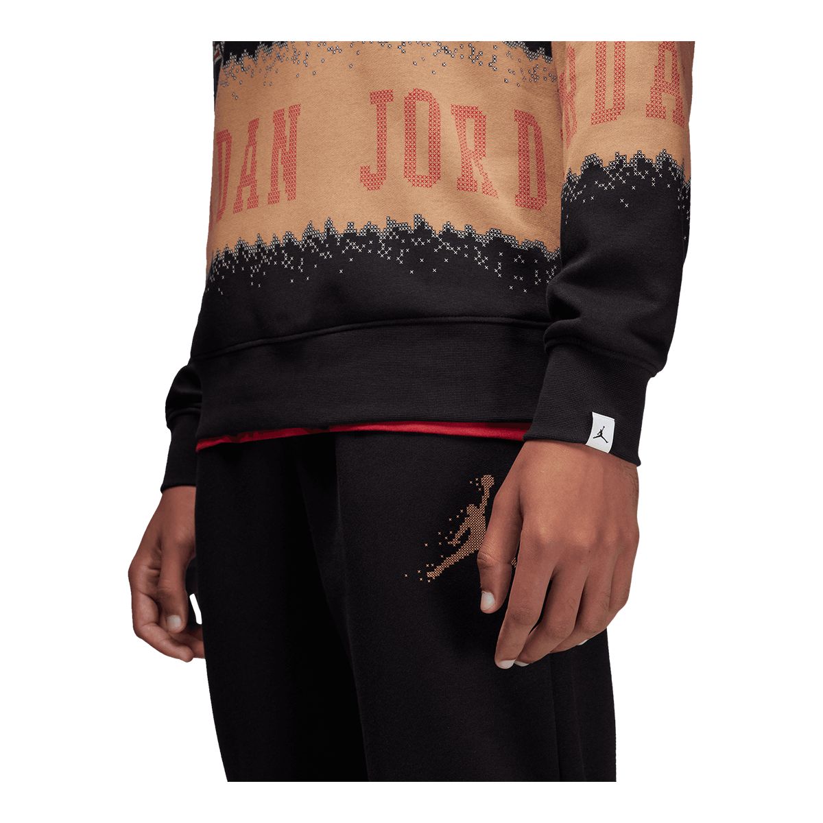 Jordan Men's J Essential Member Holiday Fleece Crew Jacket