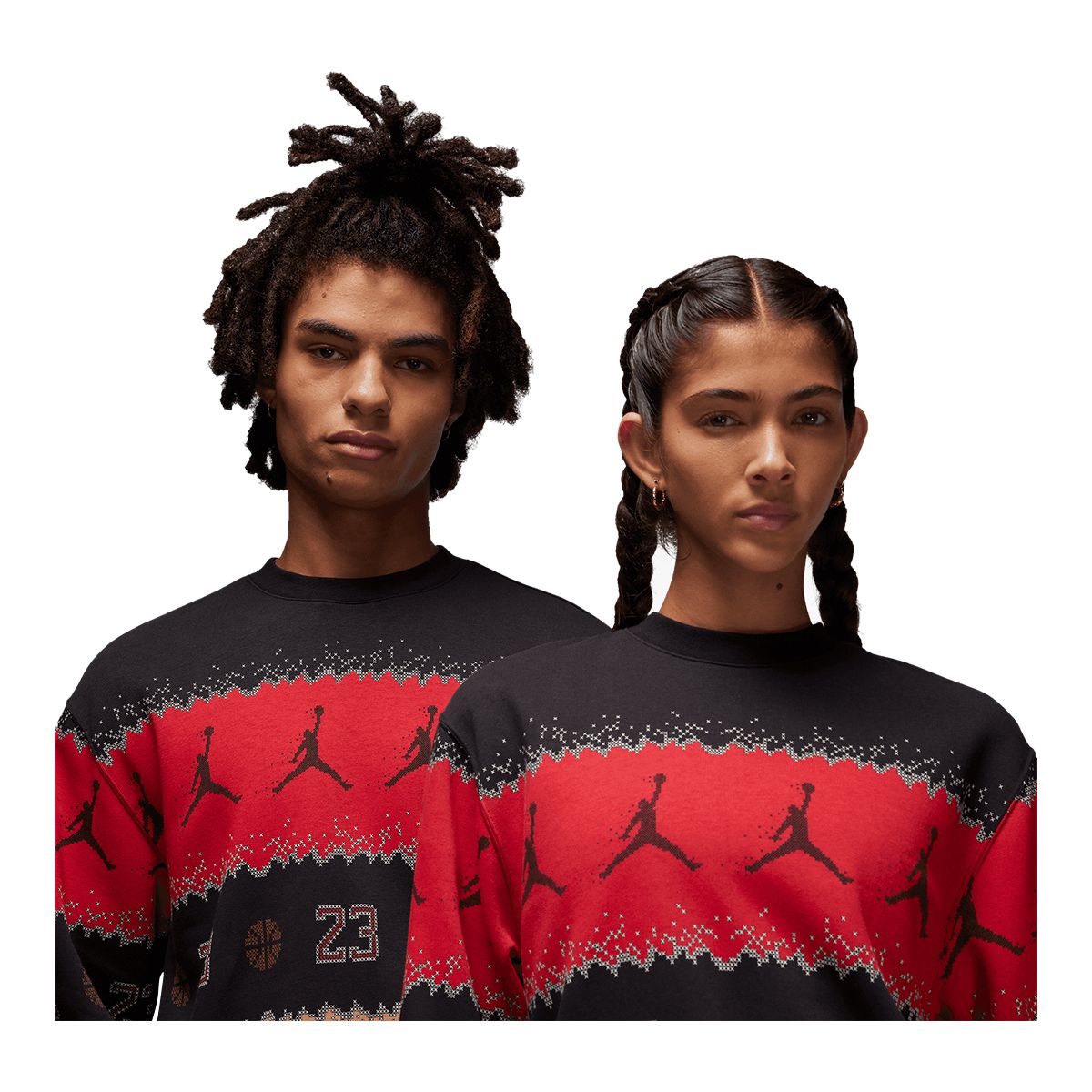 Jordan Men's J Essential Member Holiday Fleece Crew Jacket