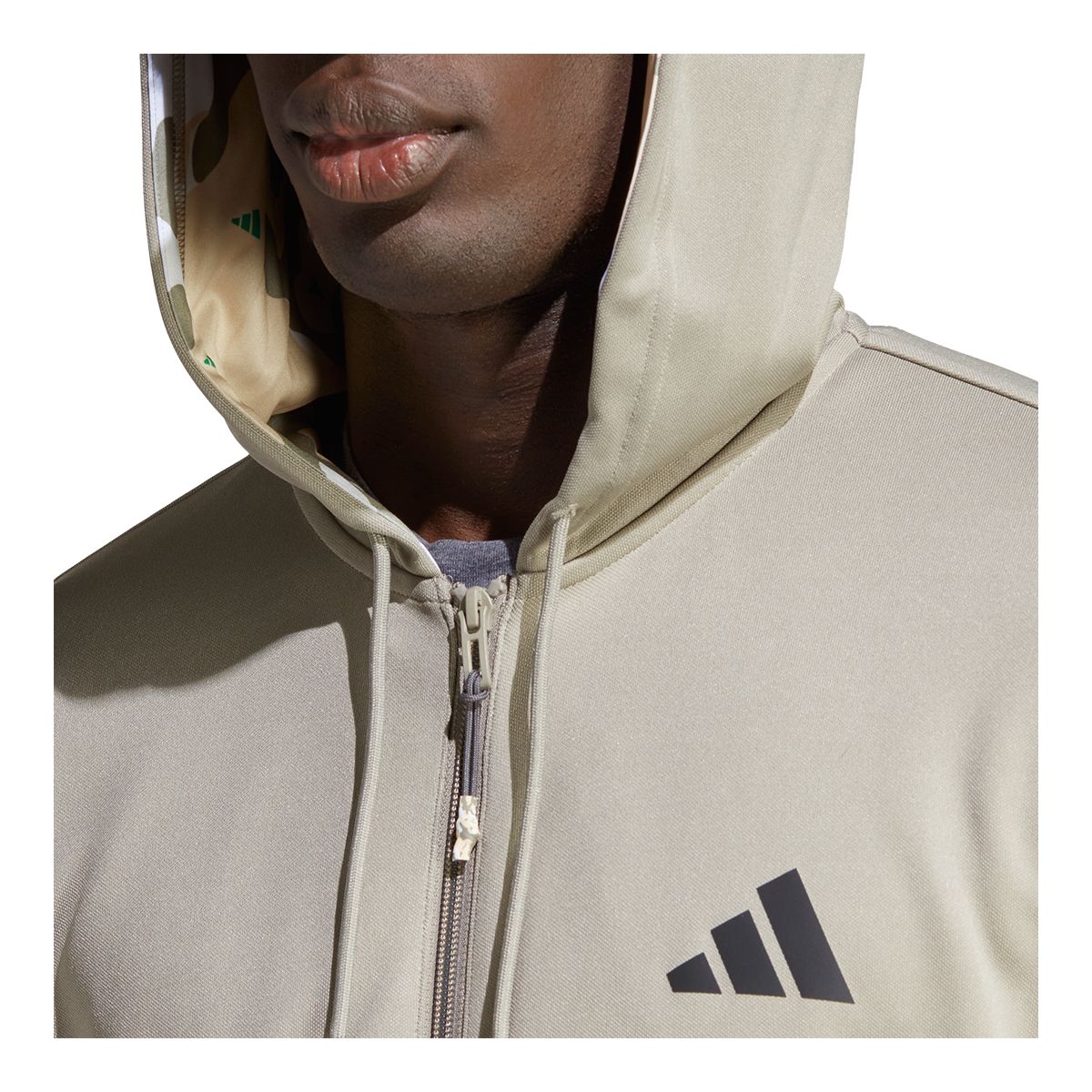 adidas Men's Train Essentials Track Full Zip Hoodie