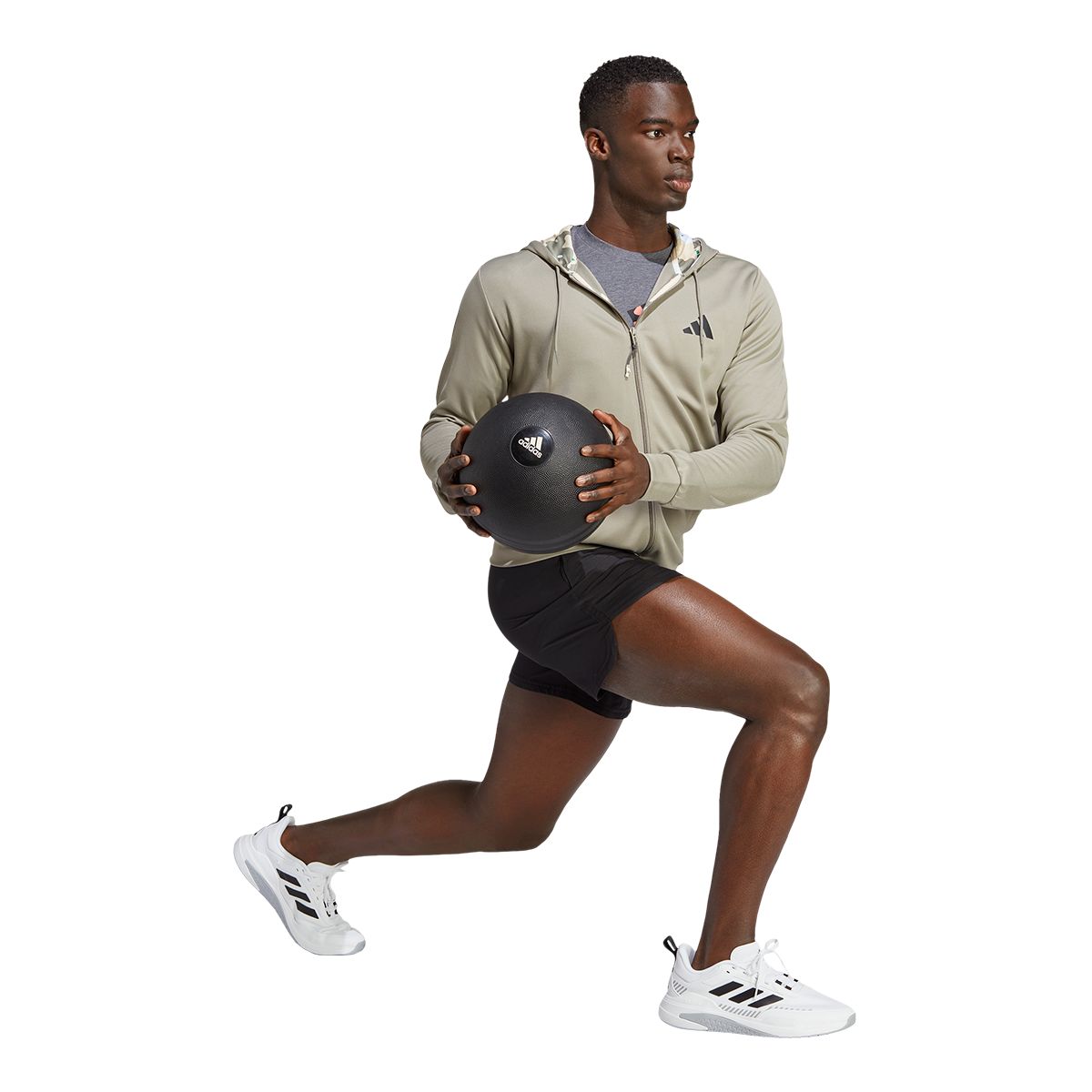 adidas Men's Train Essentials Track Full Zip Hoodie