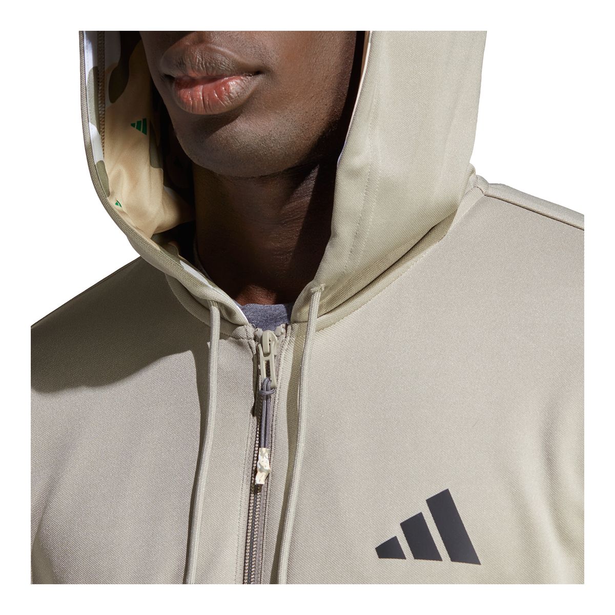 adidas Men's Train Essentials Track Full Zip Hoodie