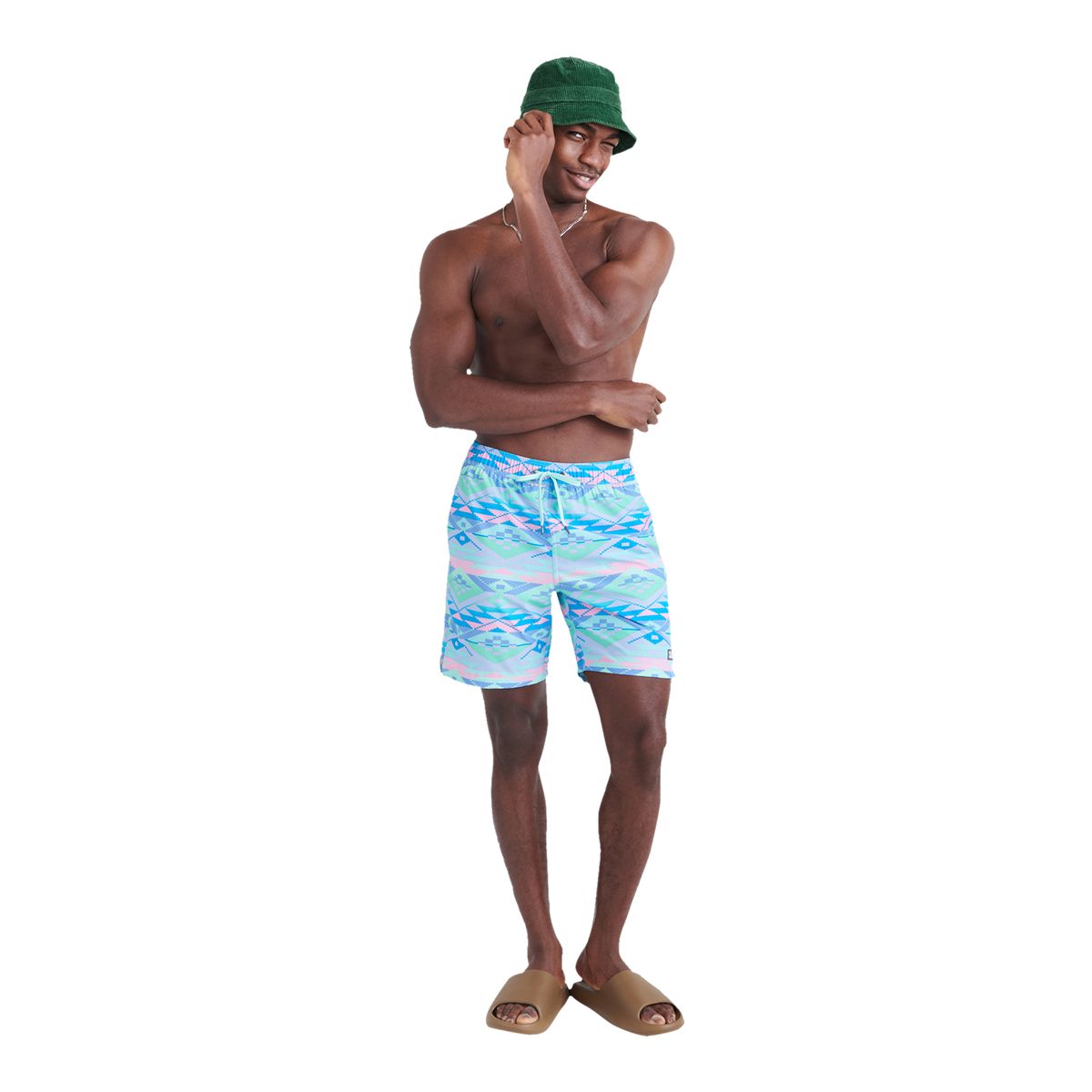 SAXX Men's Oh Buoy 7 Inch 2 in 1 Volley Shorts