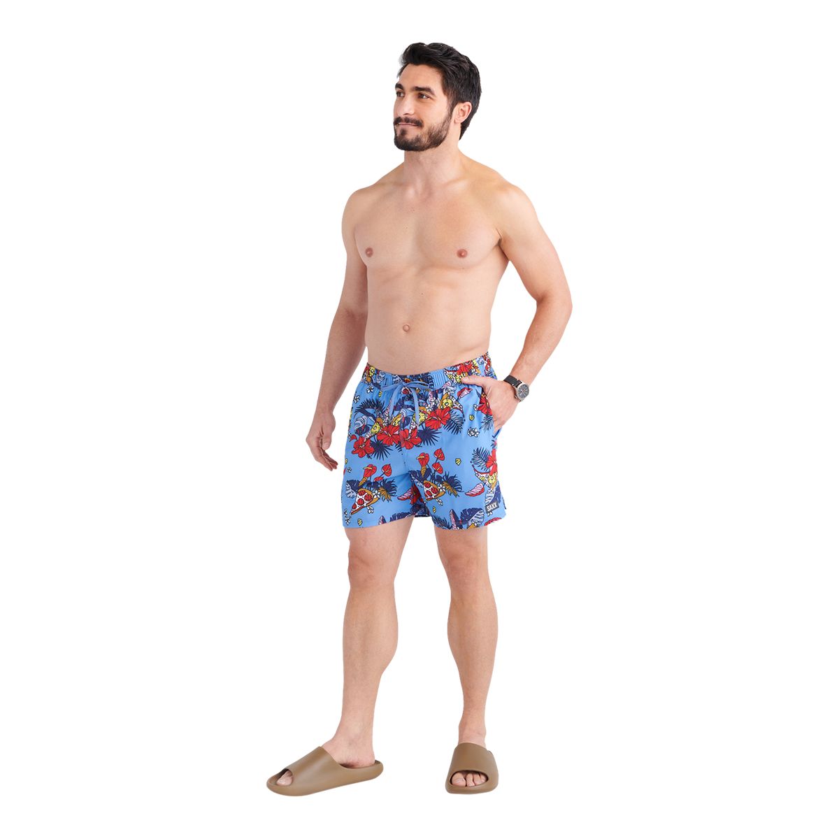 SAXX Men's Oh Buoy 5" 2 In 1 Quick-Dry Volley Shorts