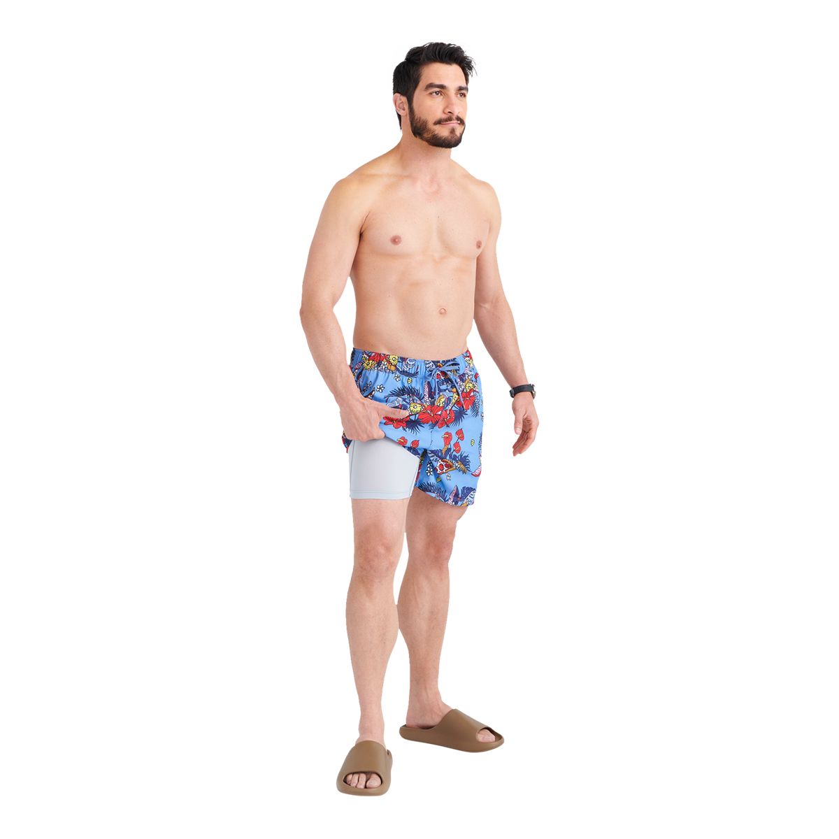 SAXX Men's Oh Buoy 5" 2 In 1 Quick-Dry Volley Shorts