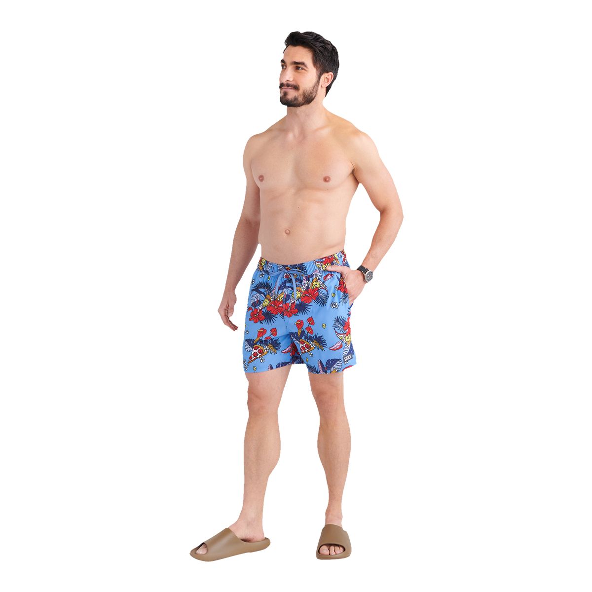 SAXX Men's Oh Buoy 5" 2 In 1 Quick-Dry Volley Shorts