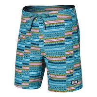 SAXX Men's Betawave 17 Inch 2 in 1 Boardshorts Front_Three_Fourths_Angled_Left