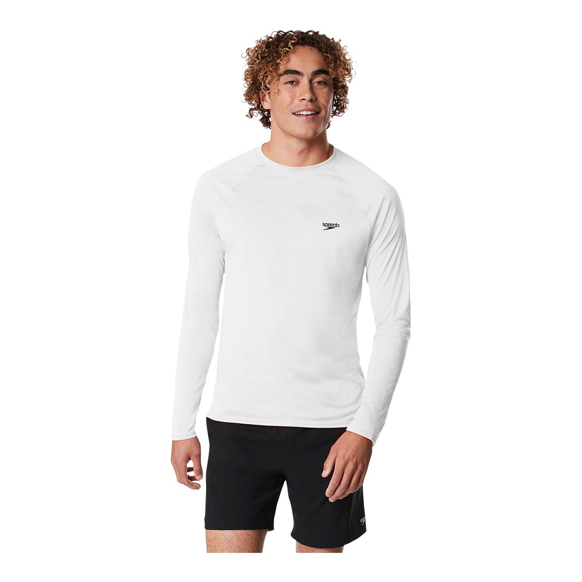 Speedo Men's Easy Long Sleeve Rashguard Swim T Shirt