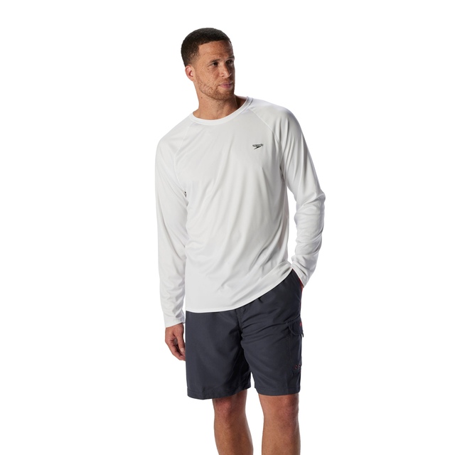 Speedo Men's Easy Long Sleeve Rashguard Swim T Shirt