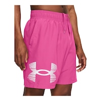 Under Armour Men's Woven Graphic Shorts Front_Three_Fourths_Angled_Right