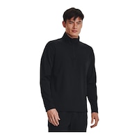 Under Armour Men's Meridian 1/4 Zip Long Sleeve Top Front_Three_Fourths_Angled_Right
