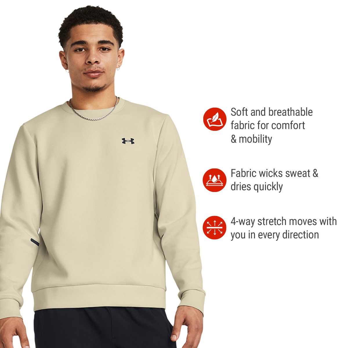 Under Armour Men's Unstoppable Fleece Sweatshirt
