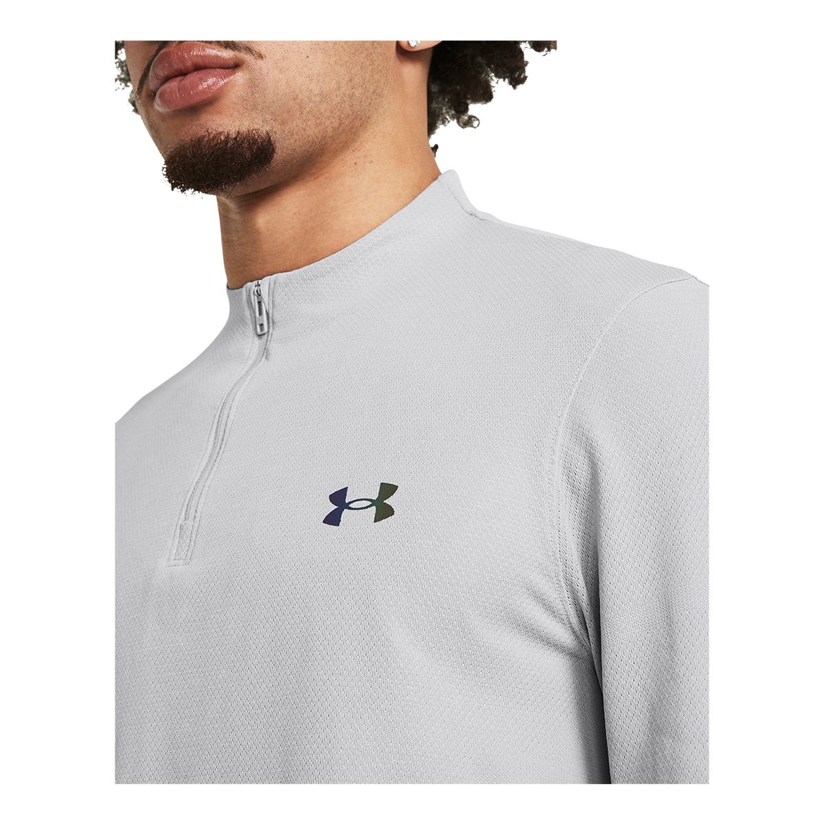 UNDER ARMOUR - むこうぶち3544 Sweatshirt Under Armour UA SEAMLESS STRIDE 1/4 ZIP-BLK