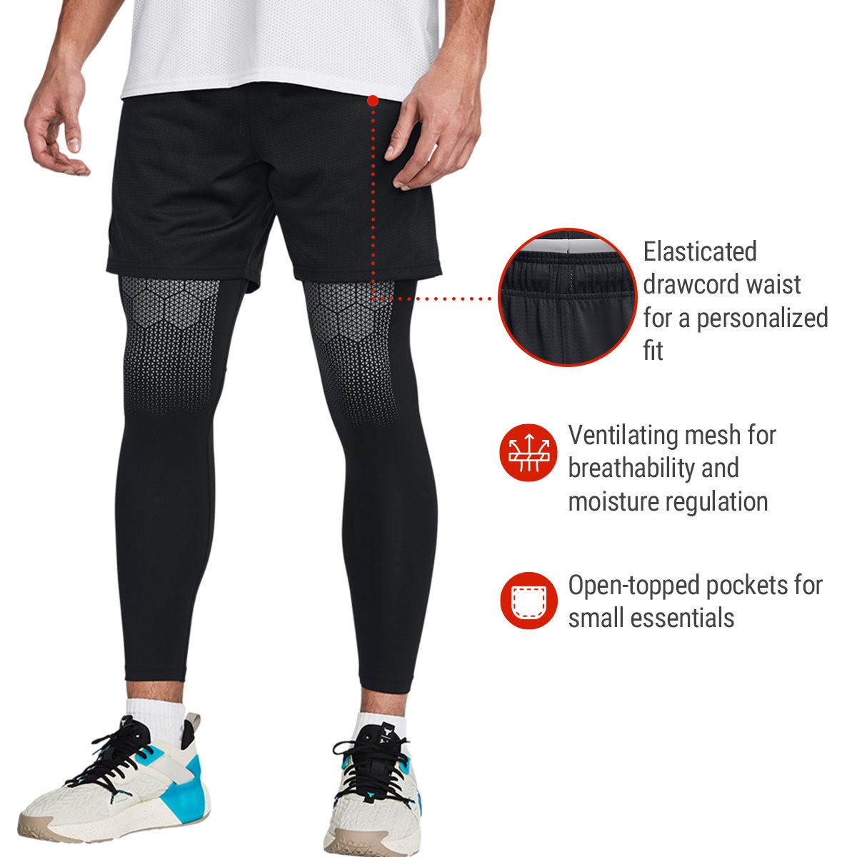 Under Armour Men's Project Rock Payoff Mesh Shorts