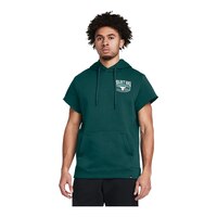 Under Armour Men's Project Rock Short Sleeve Hoodie Front_Angled_Left