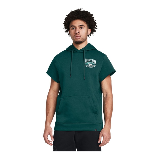 Under Armour Men's Project Rock Short Sleeve Hoodie