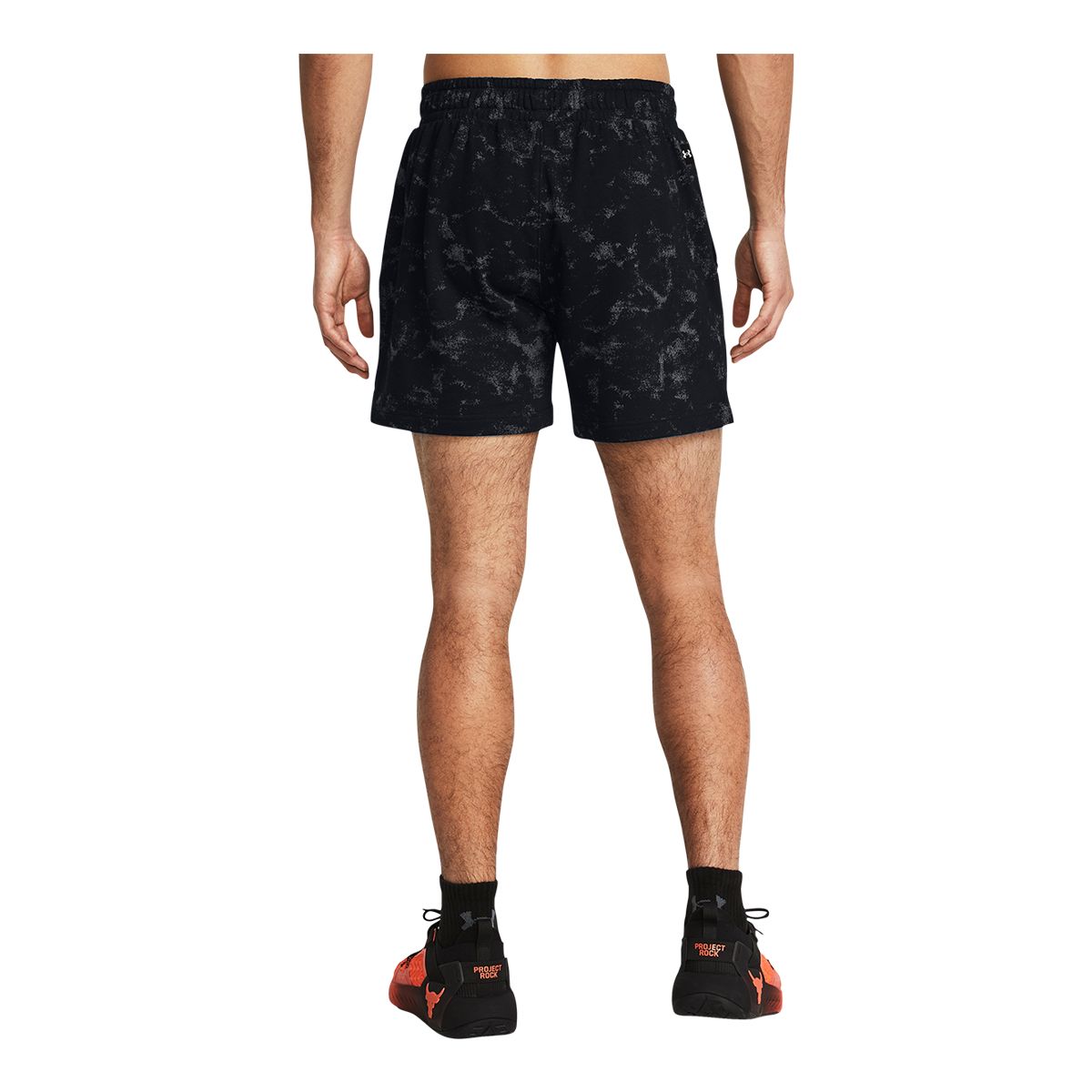 Under Armour Men's Project Rock All Over Print Rival Terry Shorts