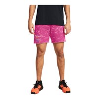 Under Armour Men's Project Rock All Over Print UG Terry Shorts Front_Flat