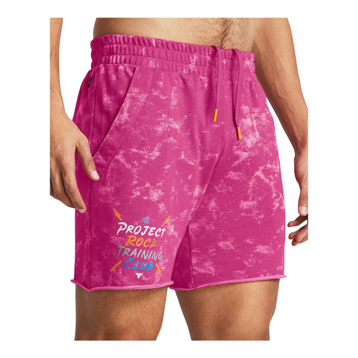 Under Armour Men's Project Rock All Over Print UG Terry Shorts