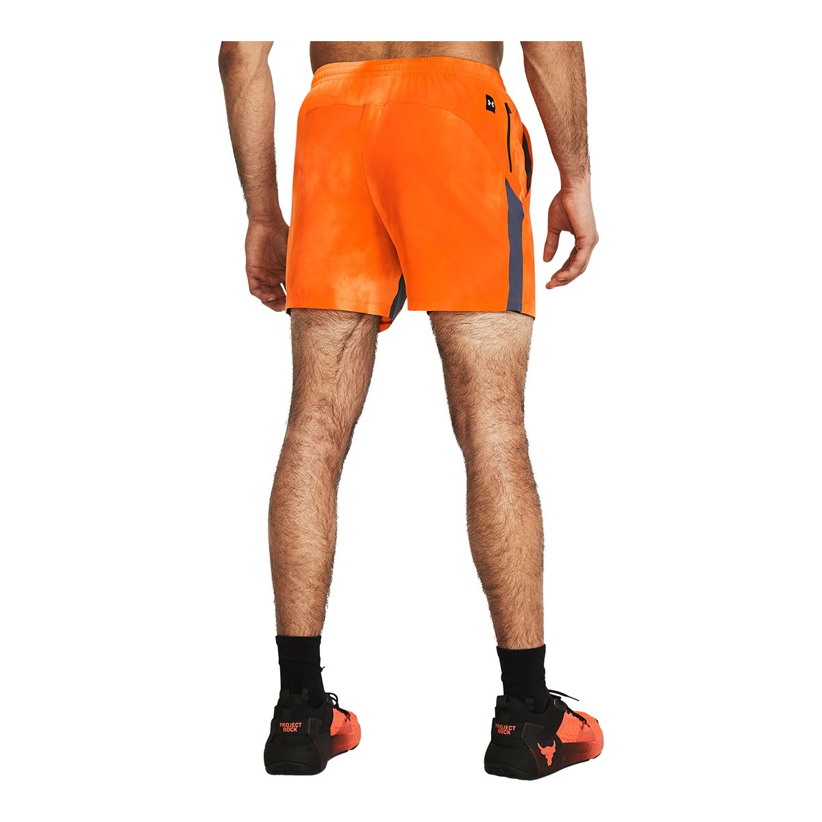Under Armour Men's Project Rock 5 Inch Print Train Shorts