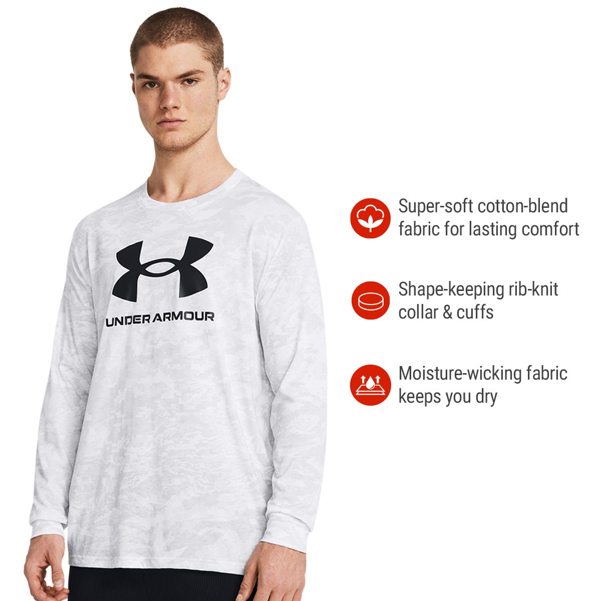 Under Armour Men's ABC Camo Long Sleeve T Shirt