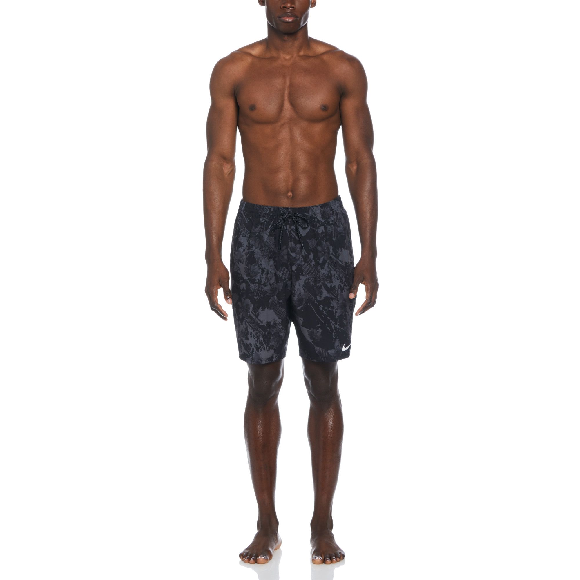nike men's city floral 9 inch volley shorts