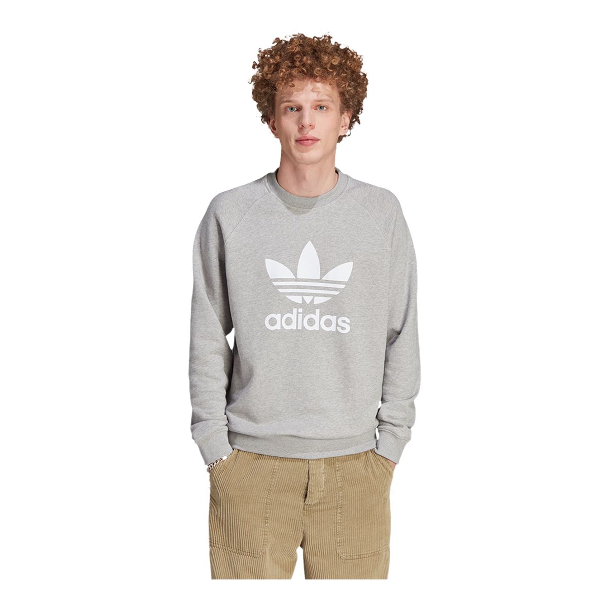 adidas Men's Adicolor Trefoil Crewneck Sweatshirt