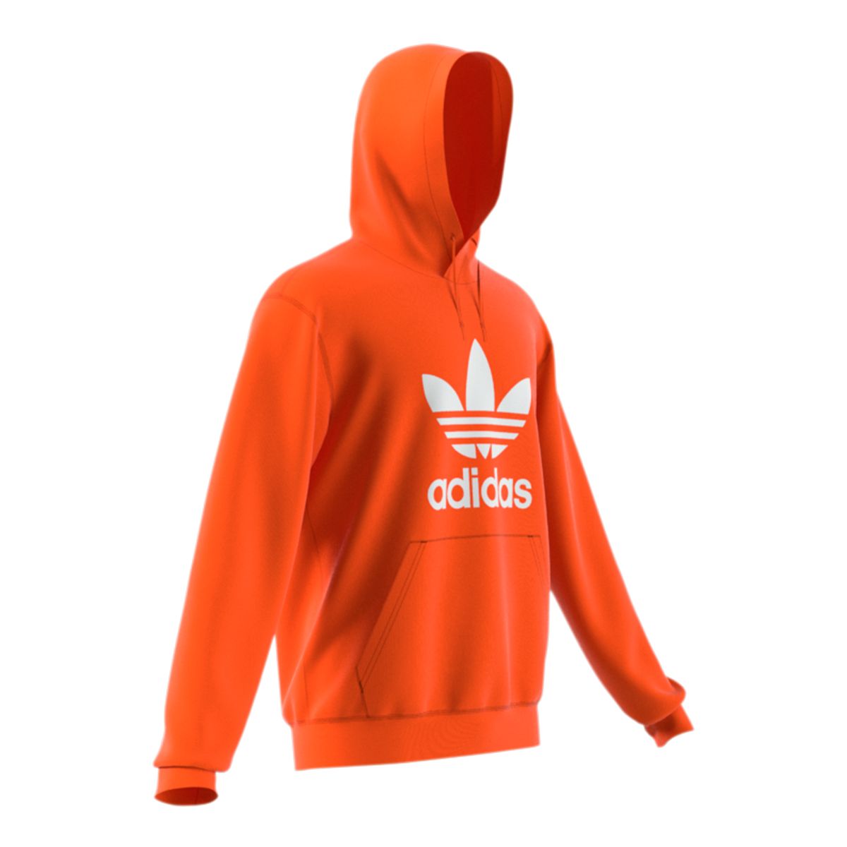 トップス 80s adidas trefoil logo zip hoodie sweat adidas Originals Women's Trefoil Hoodie Sweater, Black/White