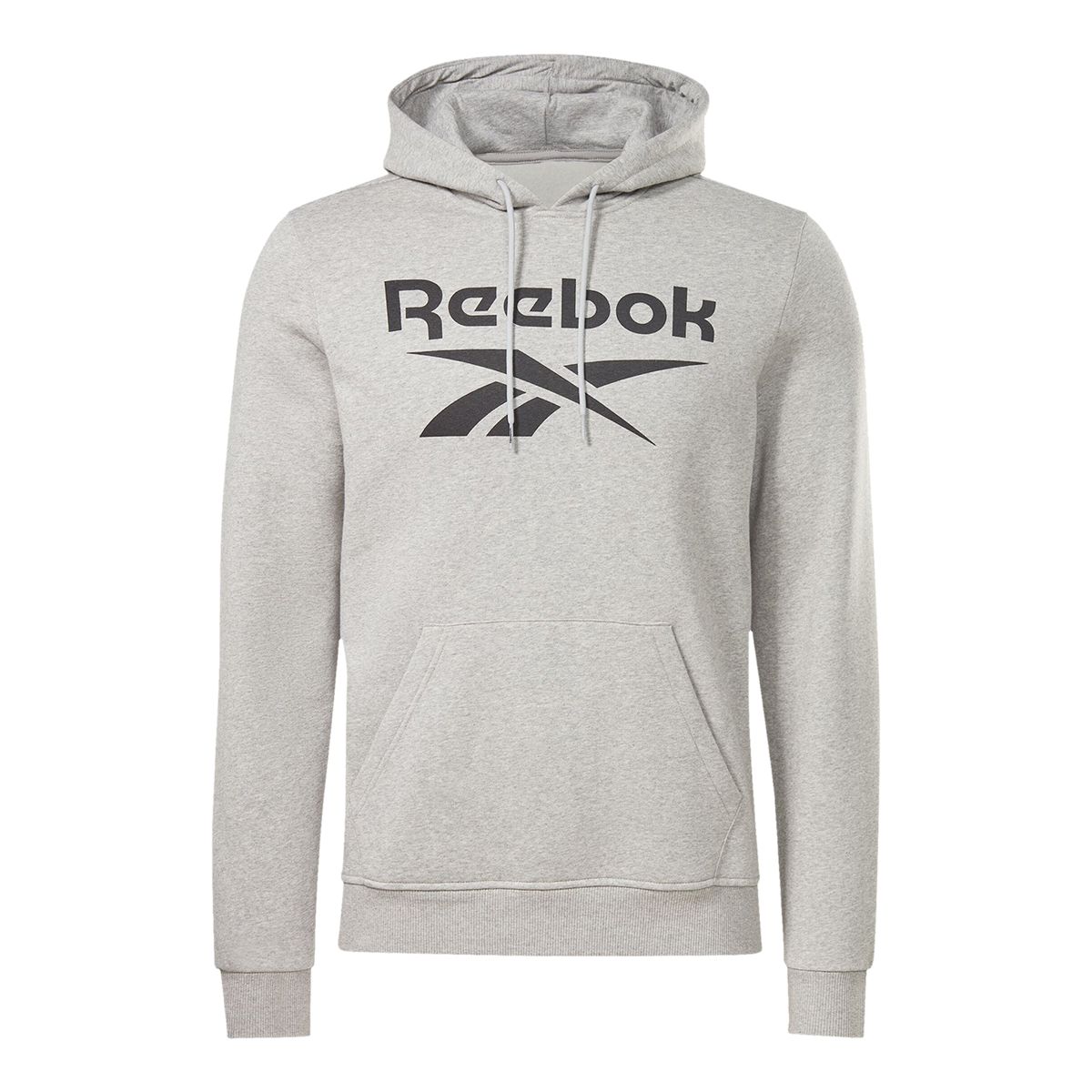 Reebok Men's Identity Fleece Stacked Logo Pullover Hoodie