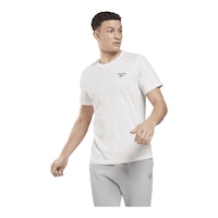Reebok Men's Identity T Shirt Front_Three_Fourths_Angled_Left