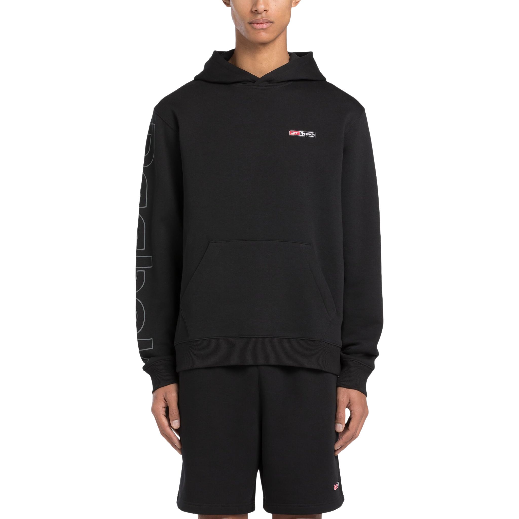 Reebok Men's Logo Mash Up Pullover Hoodie