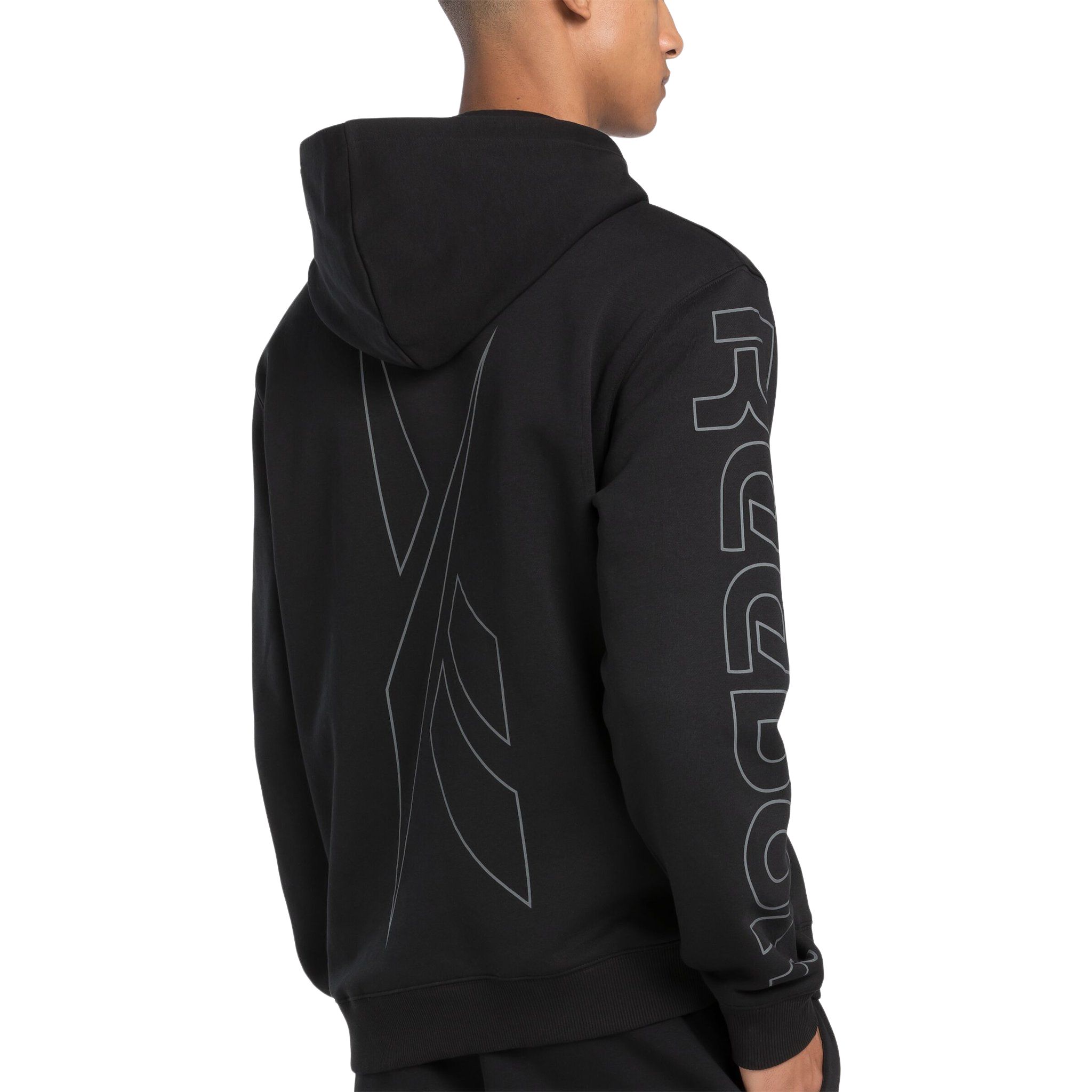 Reebok Men's Logo Mash Up Pullover Hoodie