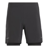 Reebok Men's Speed 4.0 2 in 1 Shorts Front_Flat