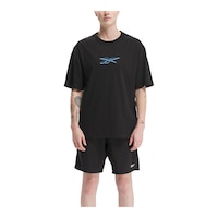 Reebok Men's Uniform Big Logo T Shirt Front_Flat