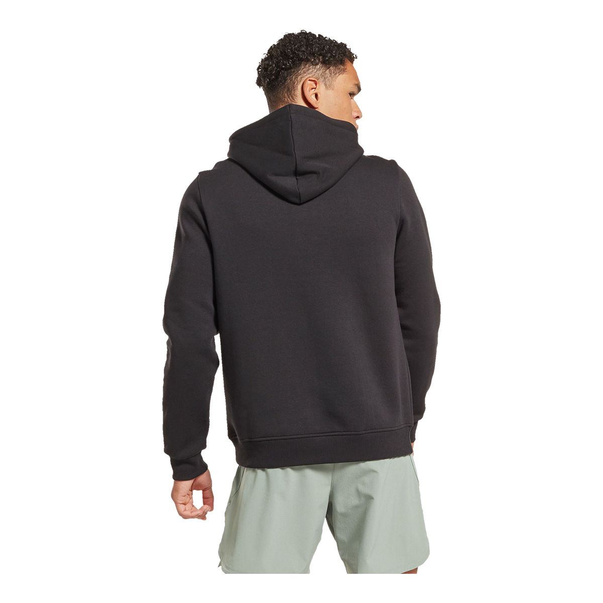 Reebok Men's Identity Fleece Stacked Logo Pullover Hoodie